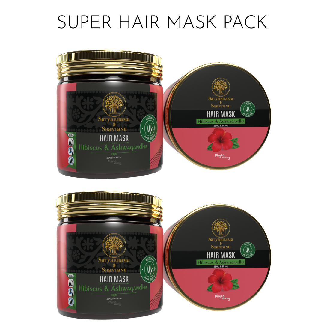 Pack of Two Hibiscus & Ashwagandha Hair Mask (250 g)